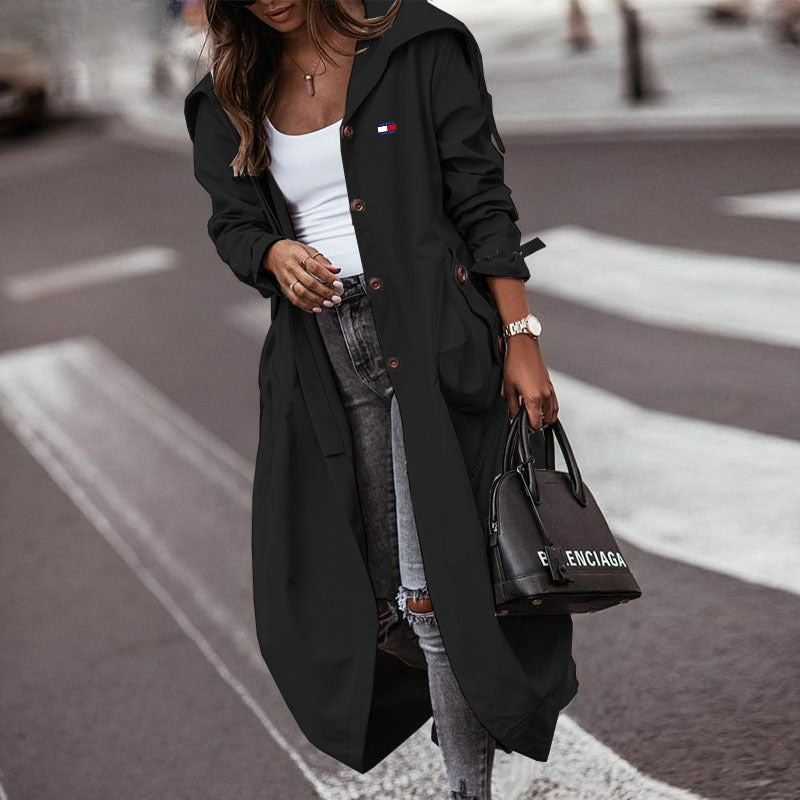Long Hooded Coat for Women