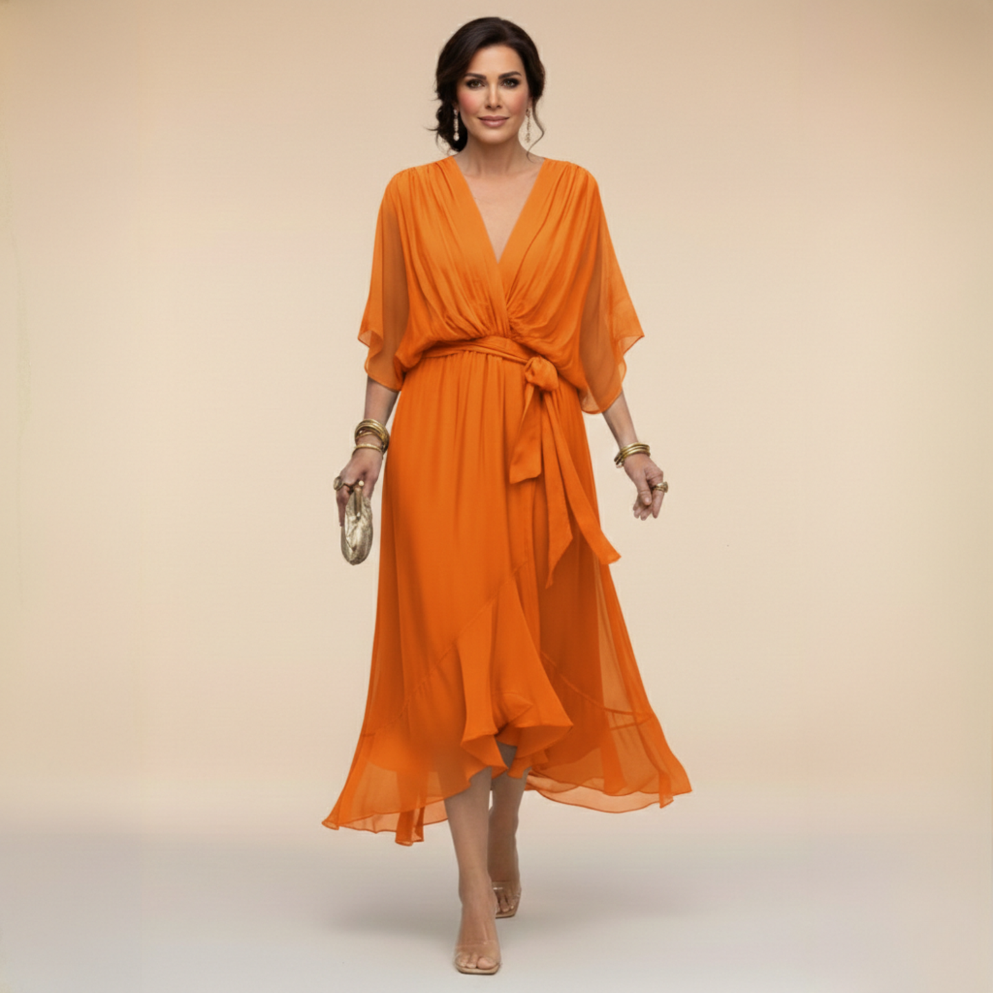 Arabella | Robe coupe fluide à col en V