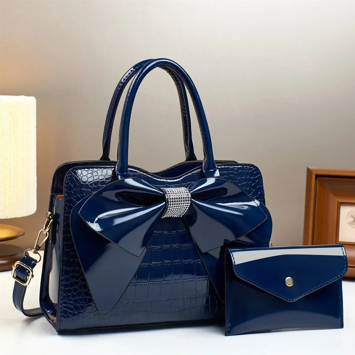 Bow Embellished Handbag