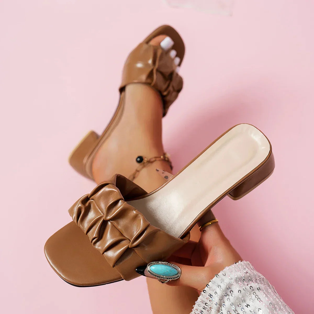 Amber Ruffle Sandals