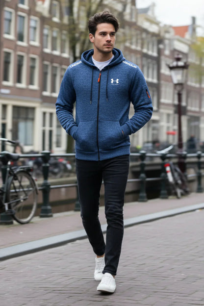 Casual Zip-Up Hoodie