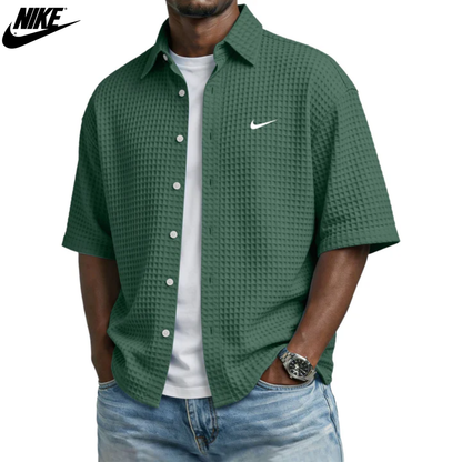 Textured Summer Button Shirt