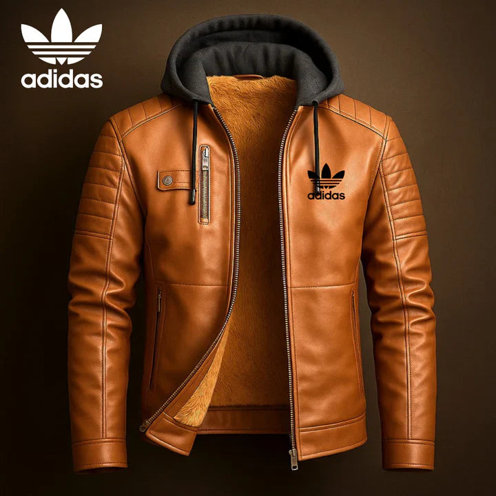 AD® Leather Hood Jacket