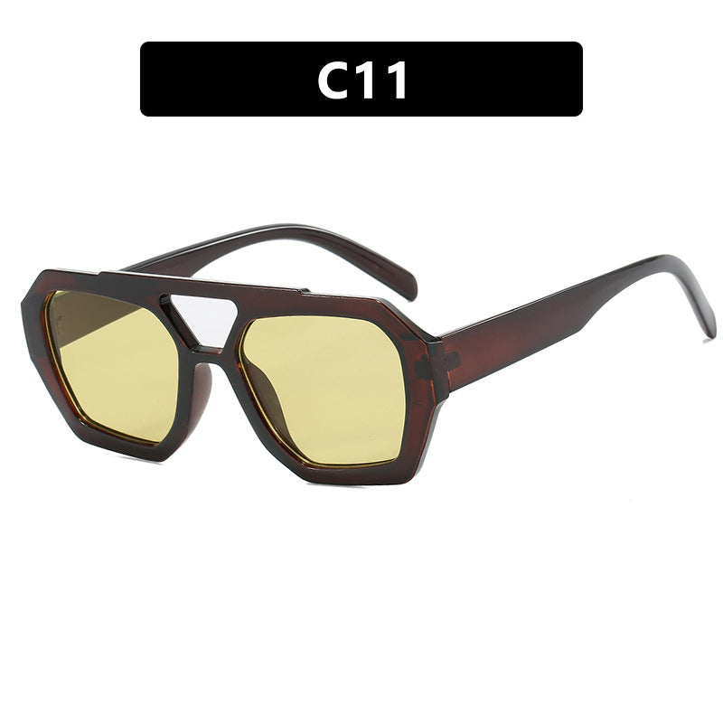 Leopard Print Oversized Sunglasses