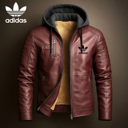 AD® Leather Hood Jacket