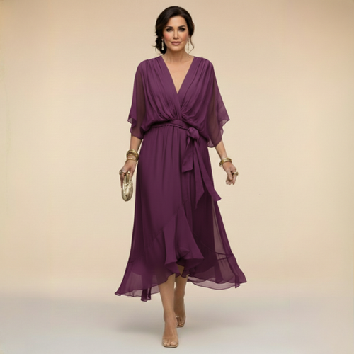 Arabella | Robe coupe fluide à col en V
