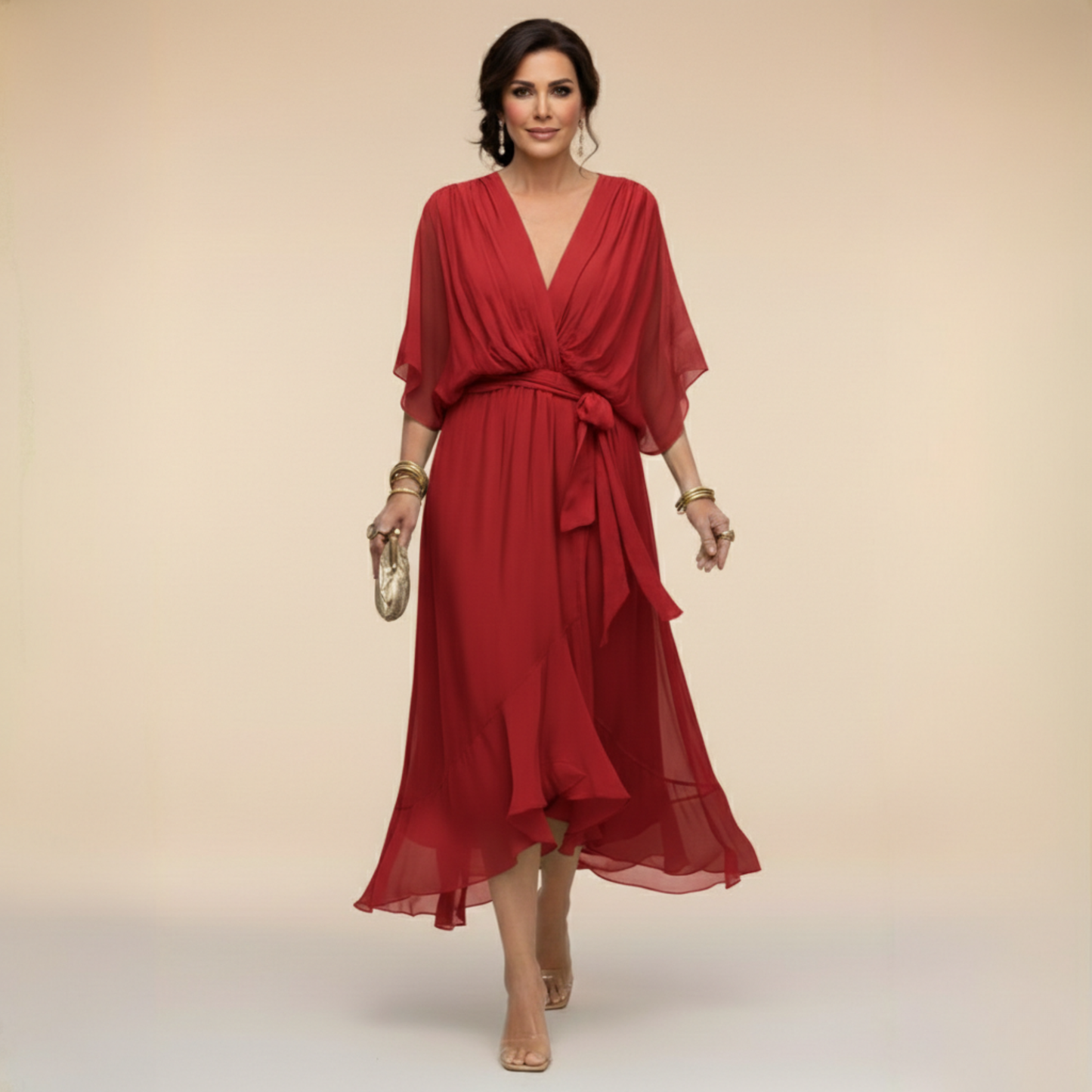 Arabella | Robe coupe fluide à col en V
