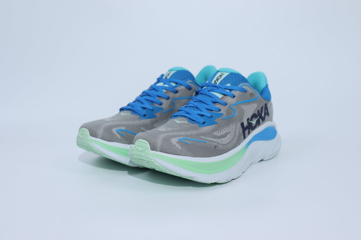 Clifton 10 - HK Unisex Sneakers - Grey Mint