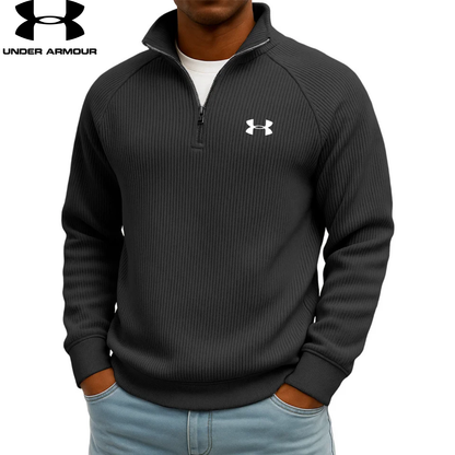 UA™ Ribbed Performance Quarter-Zip Sweatshirt