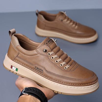 Baskets en cuir véritable Alan