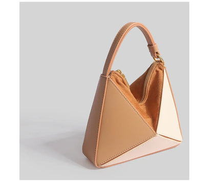 Sac à main pyramidal colorblock