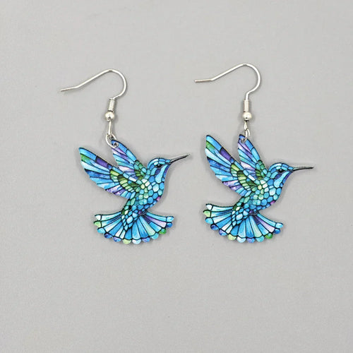 Humming Bird Prism Earrings