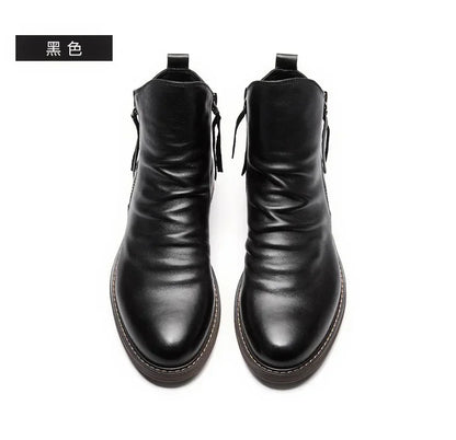Bottes Chelsea en cuir véritable Enigma