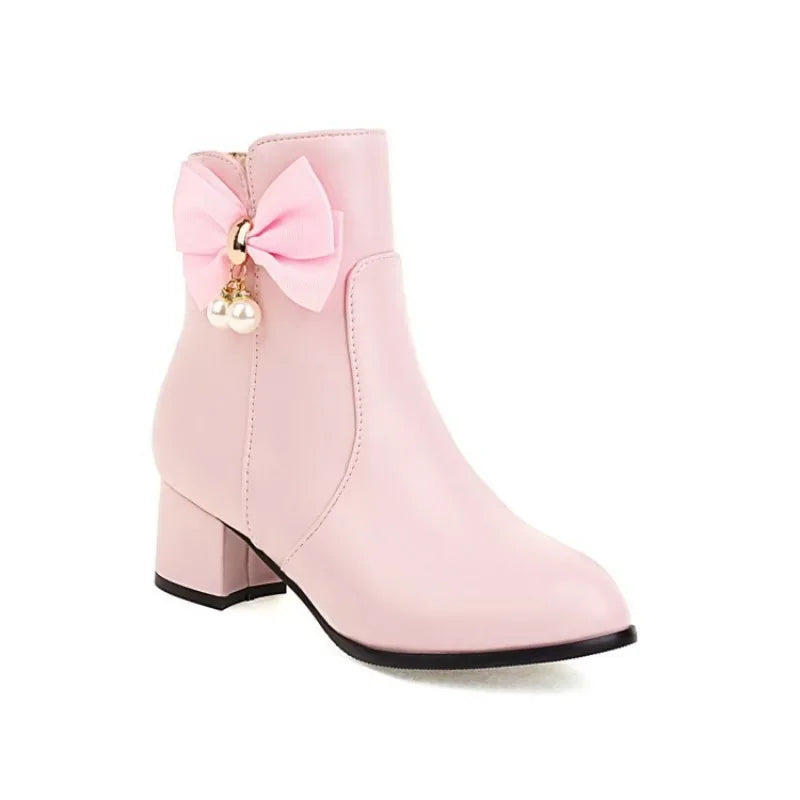 Pearlette Ribbon Heels