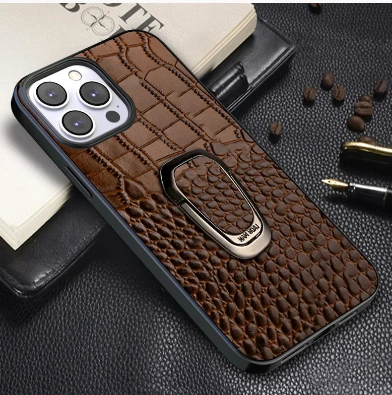 Coque iPhone motif crocodile