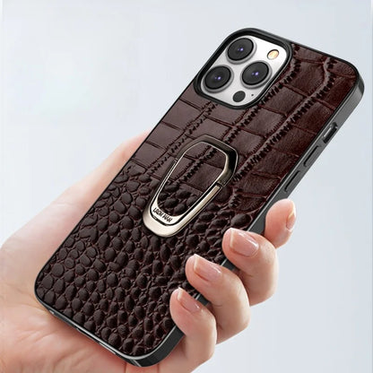 Coque iPhone motif crocodile