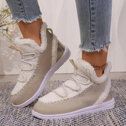 Botte-basket Aspen en peau lainée