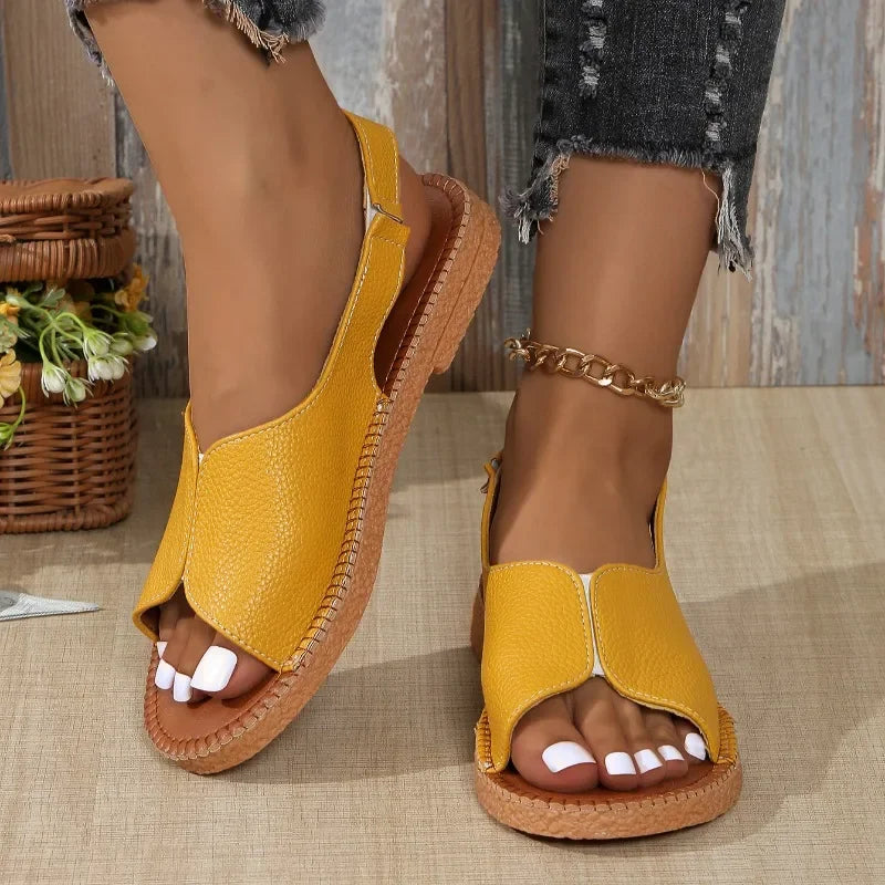 Aurelia Escarpins en cuir à bride arrière