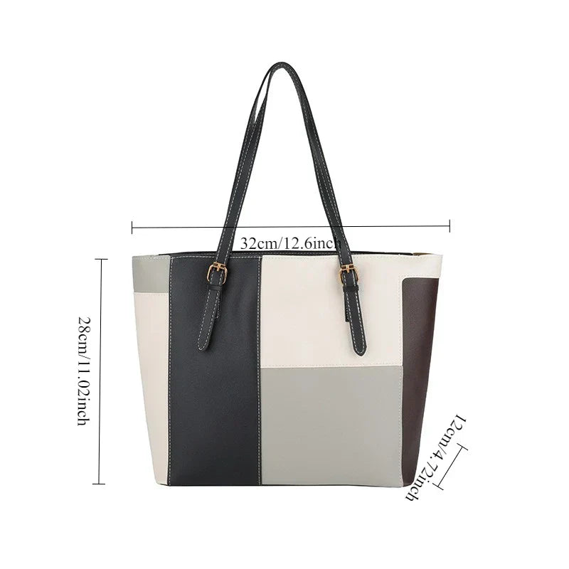 Cabas patchwork colorblock