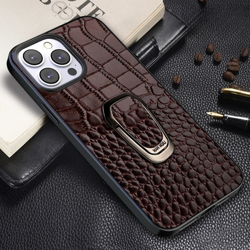 Coque iPhone motif crocodile
