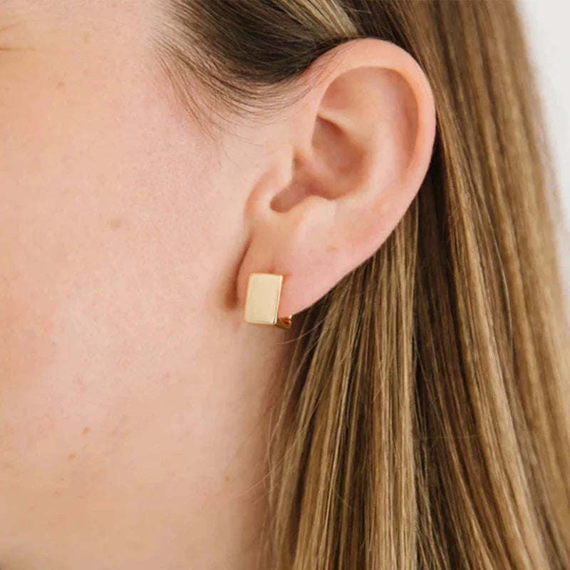 Boucles d'oreilles cube modernes