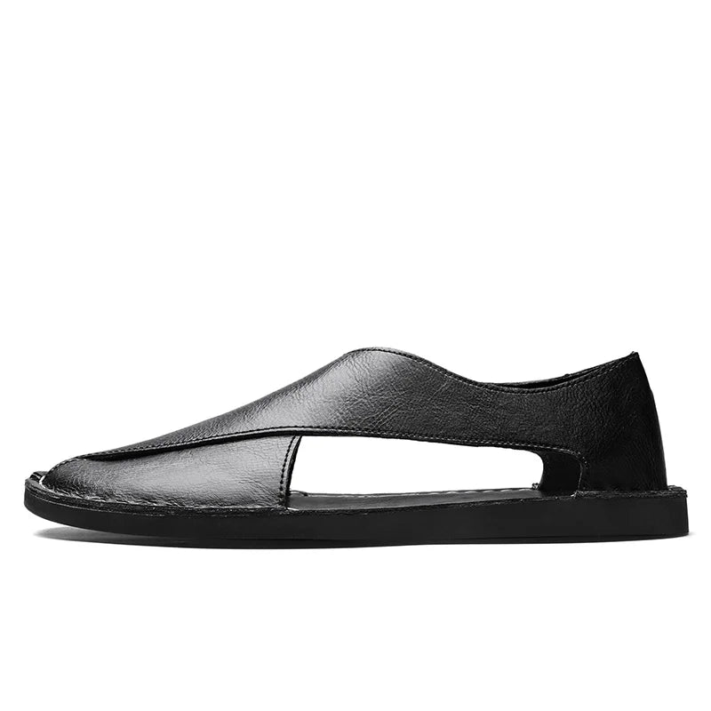 Sandales plates en cuir "Artisan Crossover"