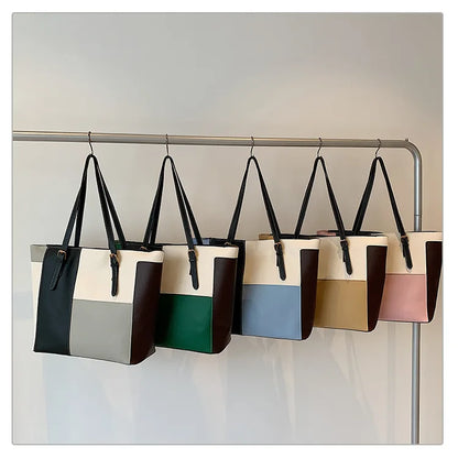 Cabas patchwork colorblock