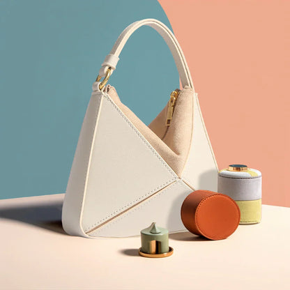 Sac à main pyramidal colorblock