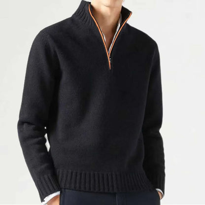 MERLIN ZIPPER SWEATER