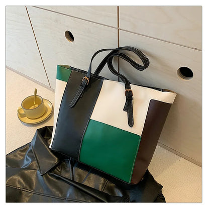 Cabas patchwork colorblock