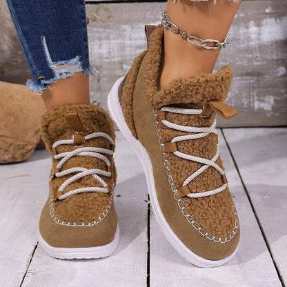 Botte-basket Aspen en peau lainée