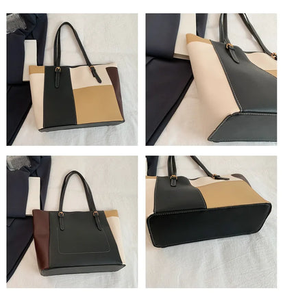 Cabas patchwork colorblock