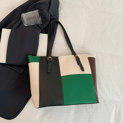 Cabas patchwork colorblock
