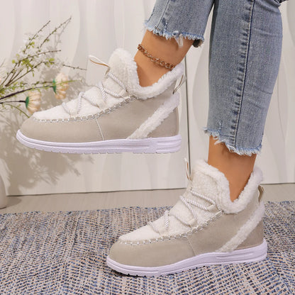 Botte-basket Aspen en peau lainée
