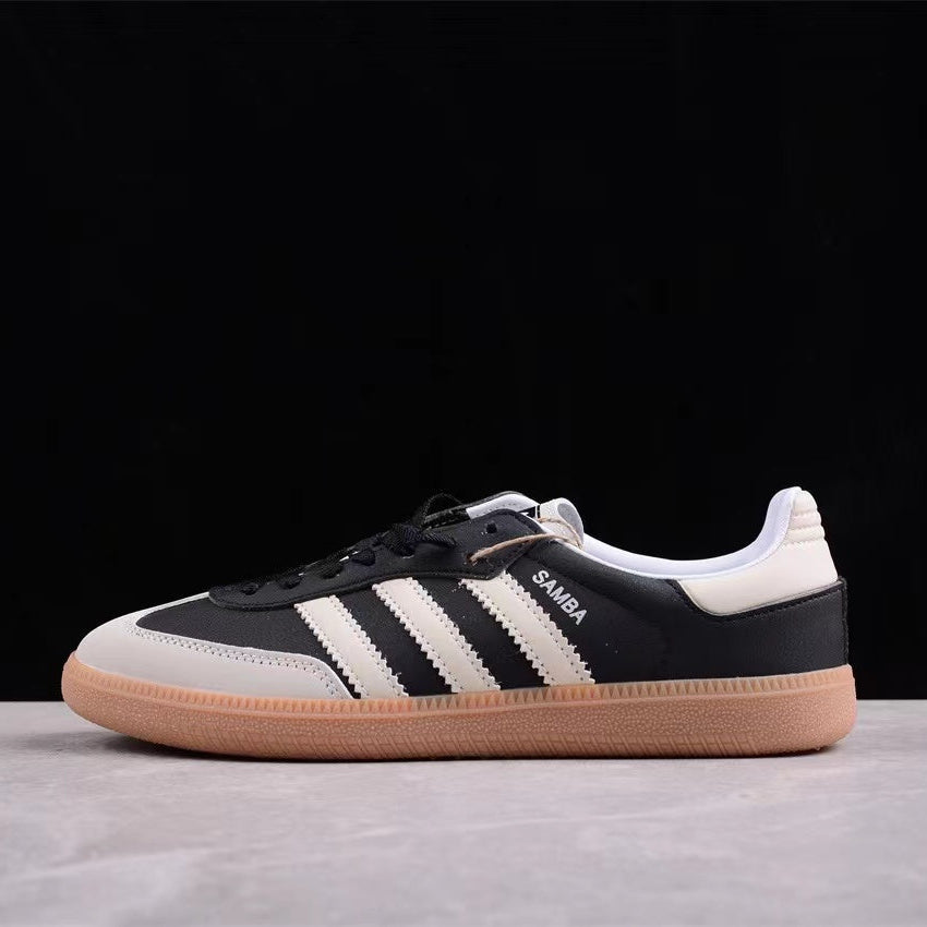 Smba Retro Contrast Sneaker – Black & Cream Gum Sole