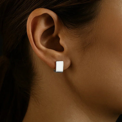 Boucles d'oreilles cube modernes