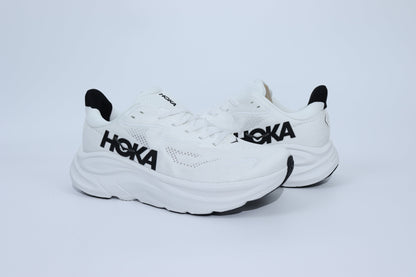 Clifton 10 - HK Unisex Sneakers - White Black