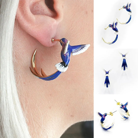 Boucles d'oreilles Colibri