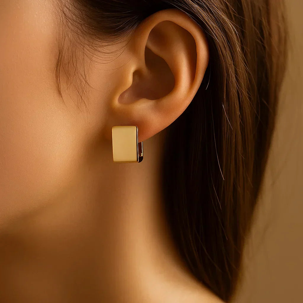 Boucles d'oreilles cube modernes